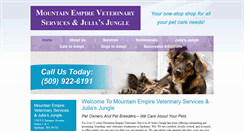 Desktop Screenshot of mountainempirevet.com