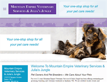 Tablet Screenshot of mountainempirevet.com